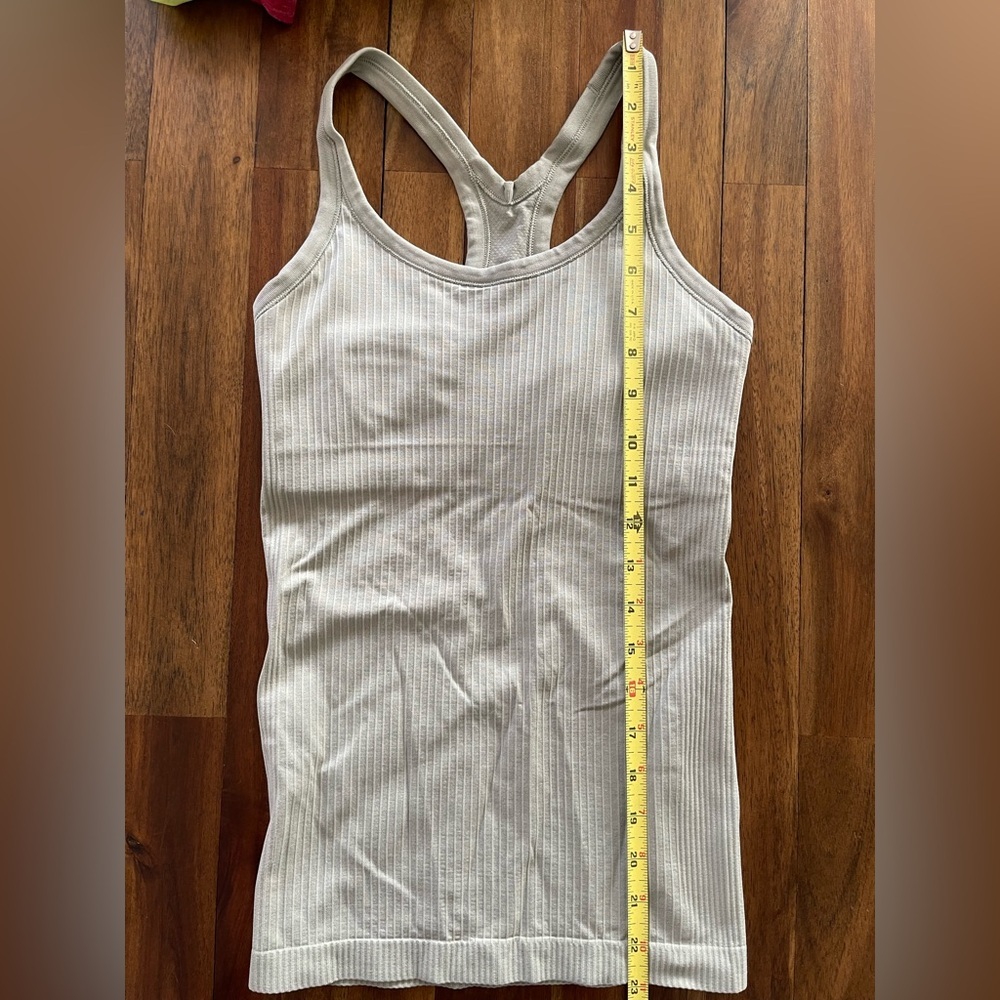 Lululemon Ribbed Racerback Tank Top - Sage Green - Picture 4 of 6